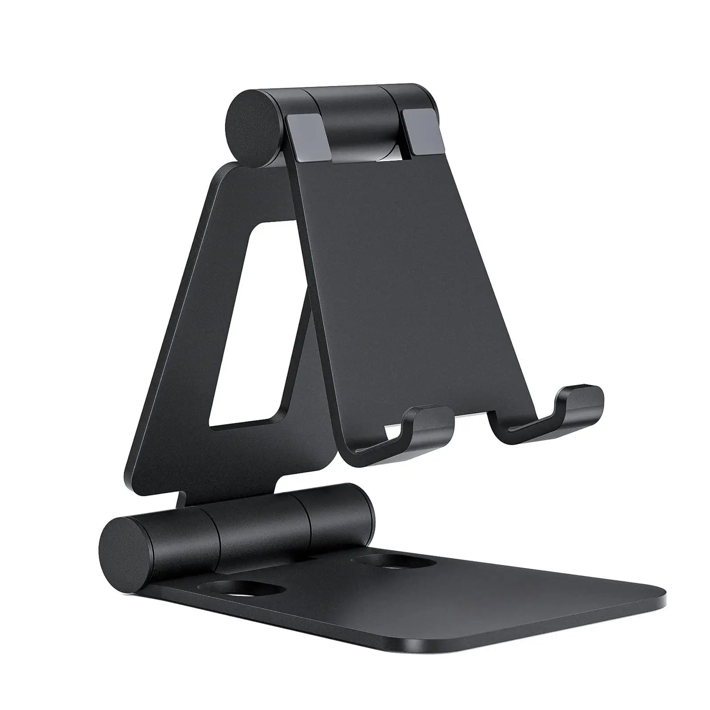 Dual Folding Cell Phone Stand, Adjustable Foldable Holder for iPhone 16/15/14/13/12/11 Pro, XS Max, Nintendo Switch & All Phones