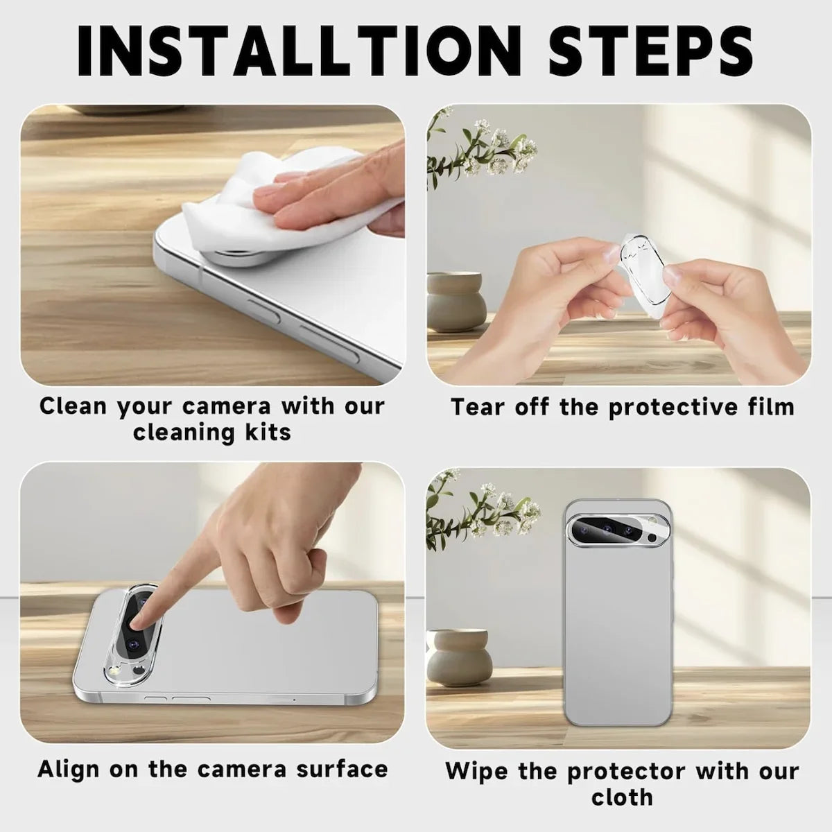 2Pcs Tempered Glass Camera Lens Protector For Google Pixel 9 Pro XL 8 7 6 6A 7A 8A Fold Scratch Resistant HD Clear