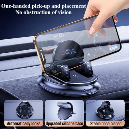 360 Degree Rotating Car Phone Holder Sticky Suction Cup Multi-Purpose Use Mobile Stand for Dashboard Auto & House car accessory