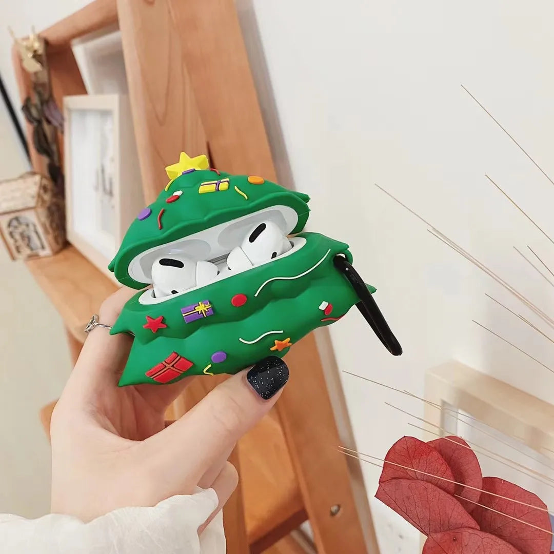 Christmas tree Case For AirPods Pro3 Cartoon silicone soft shell For AirPods 4 Pro2 Cover Earphone Accessories