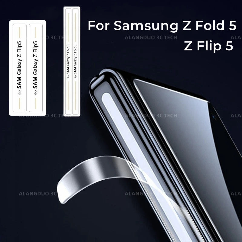 Middle Hinge Hydrogel Film For Samsung Galaxy Z Fold 7 6 5 Flip5 4 3 Anti-Scratch Screen Protector Sticker Border z fold5 film