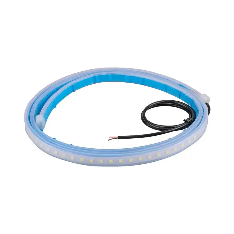 12V LED Car Door Opening Warning Atmosphere Light Strip Car Welcome Light Red And White Flashing Light Auto Safety Signal Light