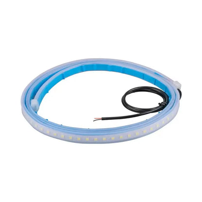 12V LED Car Door Opening Warning Atmosphere Light Strip Car Welcome Light Red And White Flashing Light Auto Safety Signal Light