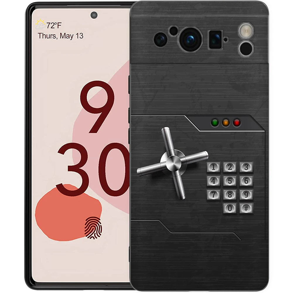 Phone Case For Google Pixel 8 7 6 Pro 8A 7A 6A TPU Shell Soft Silicone Shockproof Black Cover Gameboy Boy Game