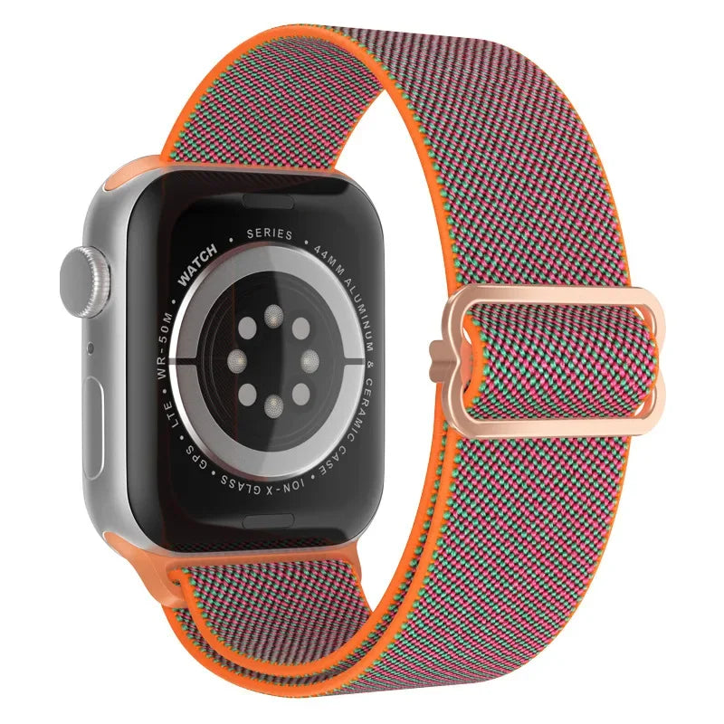 Bling Nylon Strap for Apple Watch Band 44mm 40mm 38mm/42mm bohemian Bracelet iWatch Series 7 6 5 4 3 41mm 45mm 8 9 ultra 2 49mm