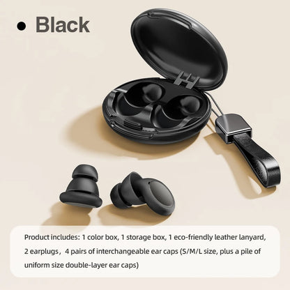 PARAMITA silent sleep noise reduction earplugs soft silicone earmuffs anti-noise travel reusable swimming waterproof earplugs