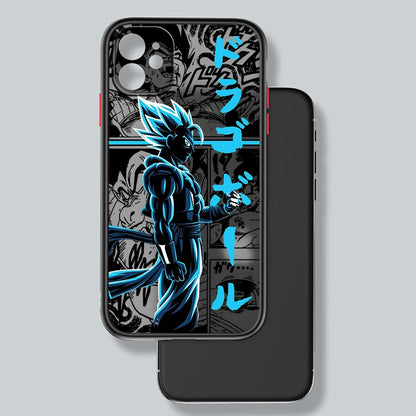 Luxury D-Dragon Ball Goku Frosted Translucent For Apple iPhone 15 14 13 12 11 XS XR X 8 7 SE Pro Max Plus Mini Funda Phone Case