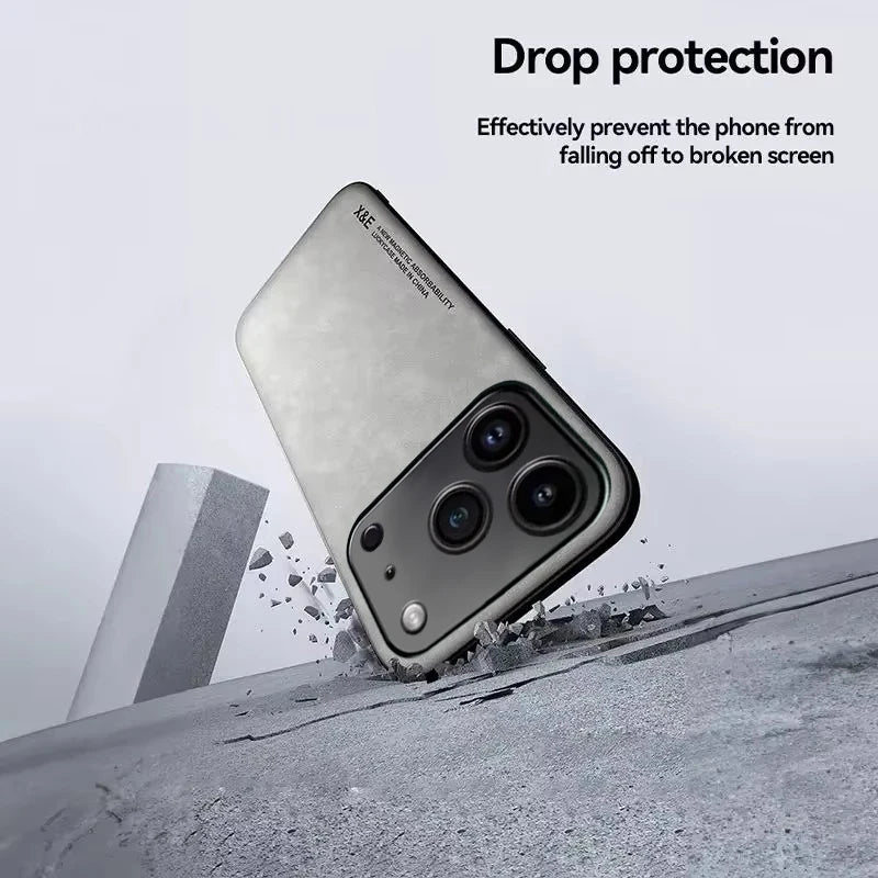 Luxury Leather Phone Case For iPhone 17 16 15 14 11 13 12 Pro Max 17 Air 16e 13 Mini Shockproof Cover For iPhone 15 14 16 Plus