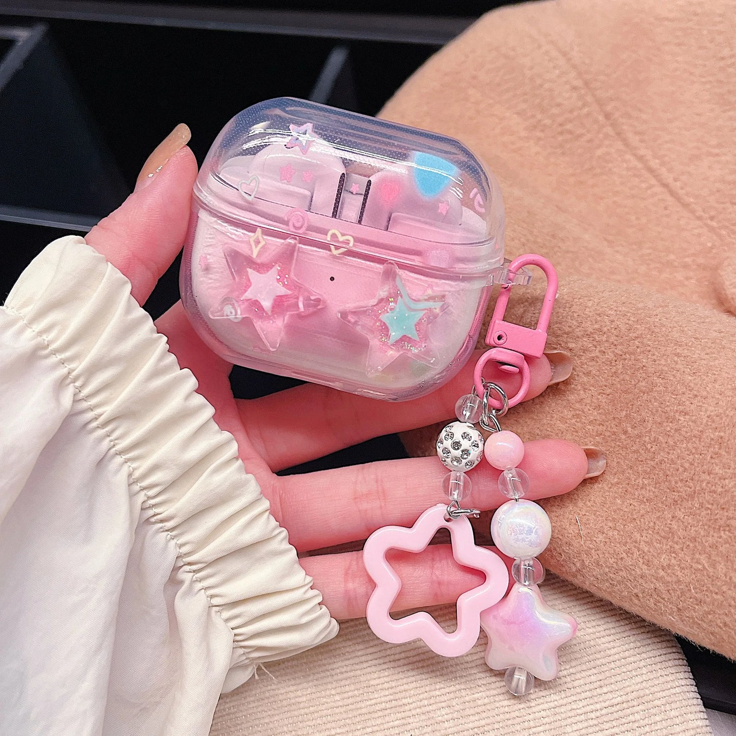 Case For Samsung Galaxy Buds 3 Pro Cute 3D Cartoon Shell Wireless Headphone Cover for Samsung Buds3 Protective Cover With Hook