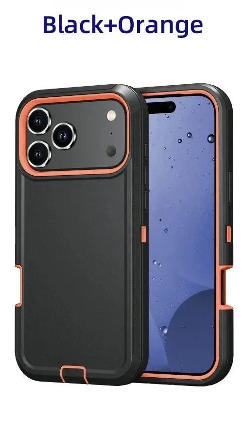 Premium Military Grade Heavy Armor Phone Case for IPhone 17 Air 16 15 14 Plus 13 12 ProMax Pro Shockproof Hard Protective Cover