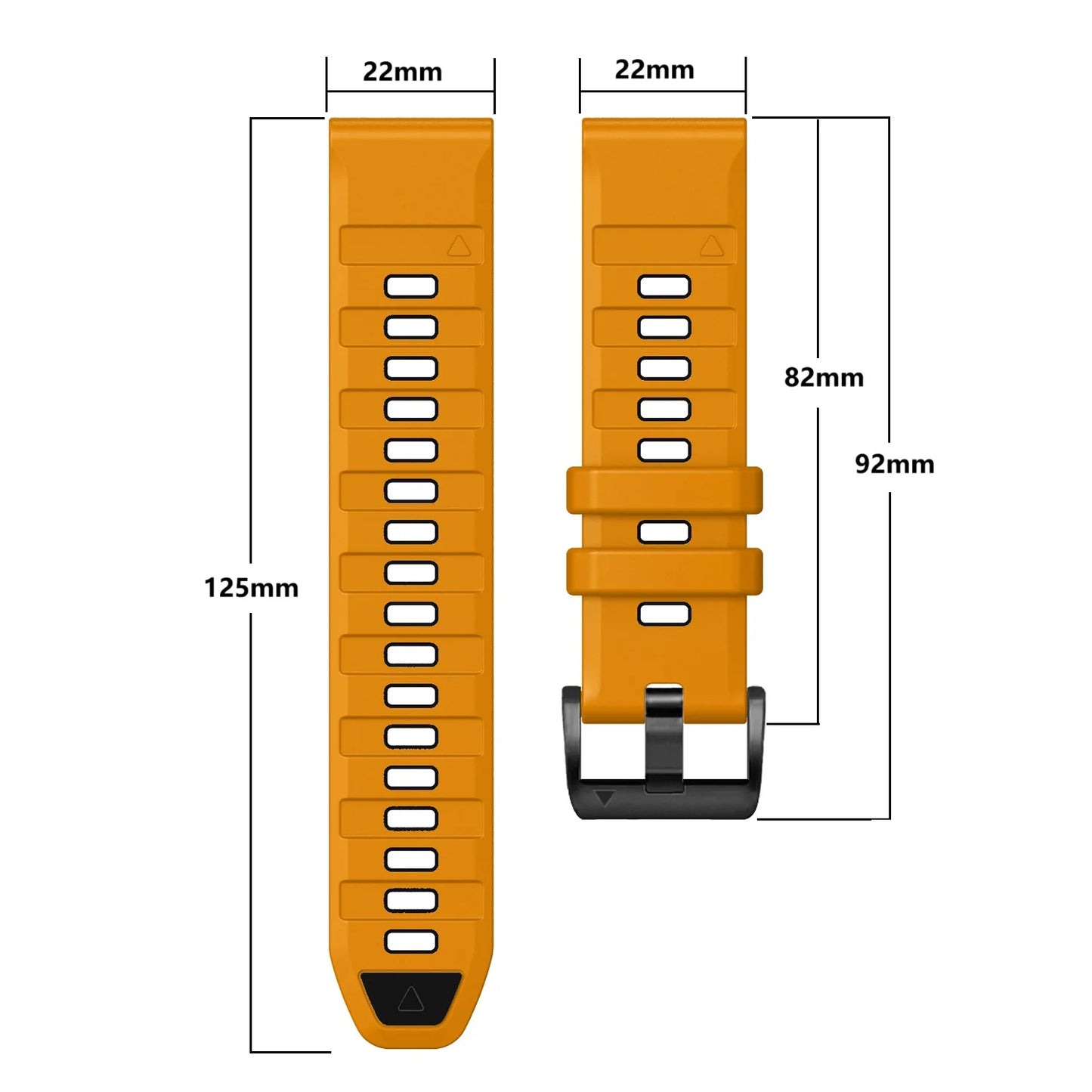 QuickFit 22mm 26mm Fenix8 Watch Band For Garmin Fenix E 8 47mm 51mm 7 7X 6 6X/Epix Pro/Enduro 3 Two-Tone Silicone Strap Bracelet