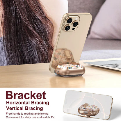 Lovely Floral Flower Transparent Case For AirPods 4 TPU Cover Anti-fall Headphone Coque For AirPods Pro 2 3 Pro2 Pro3 With Hook