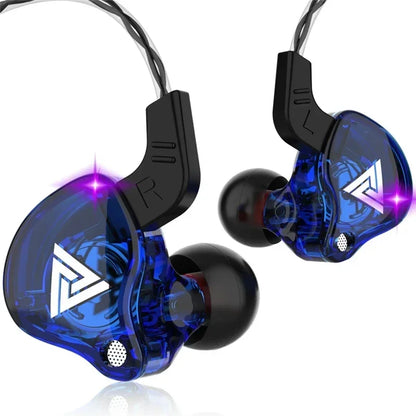 VIKEFON QKZ AK6 In Ear Earphone 6 Dynamic Driver Unit Headphone With Mic Stereo Sports HIFI Subwoofer Headset Monitor Earbuds