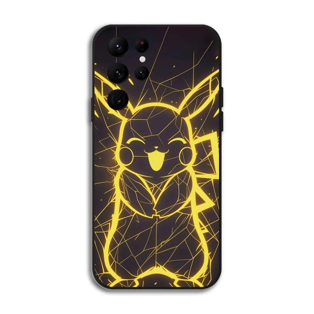 Pikachu Charizard Mimikyu Phone Case For Samsung Galaxy S25 S24 S22 S23 Ultra S21 S20 Plus 5G Protective Silicone Funda