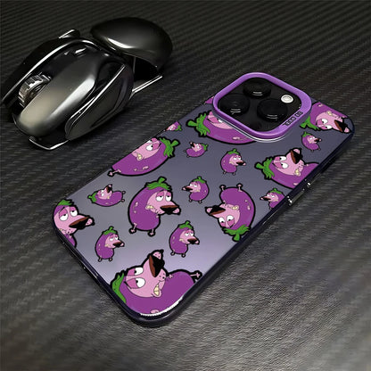 CARTOON COURAGEOUS c-cowardlys Dog Case for Samsung Galaxy S25 S24 S23 S22 S21 S20 Note20 Ultra Plus M31 4G 5G Matte Shockproof