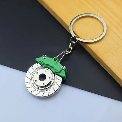Creative Mini Auto Parts Car Wheel Keychain Auto Enthusiast Metal Keyring Accessories Key Ring Chain for Men Woman Lover Gift