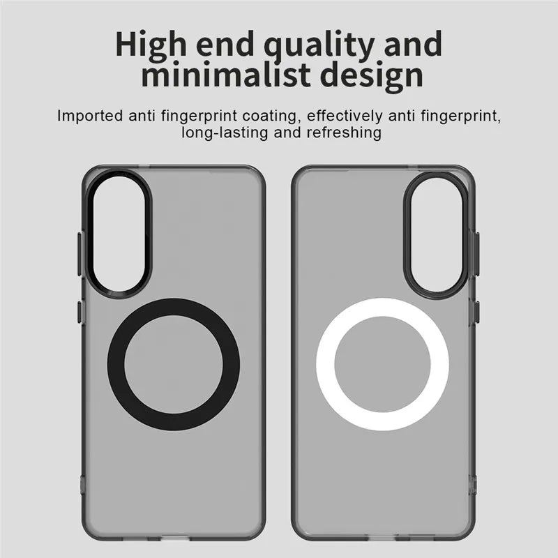 Magnetic Wireless Charge For Magsafe Case for Samsung Galaxy S23 FE S24 Plus S25 Ultra Edge Matte Translucent Cover