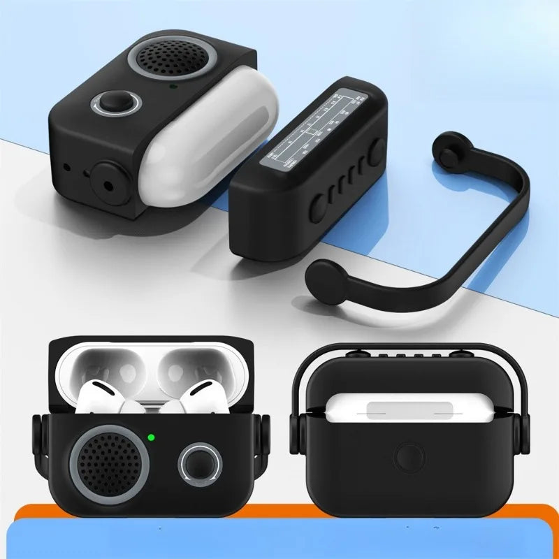 Retro Radio Anti-drop Earphone Case for AirPods Pro3 Generation Protective Case 4 Generation Pro2 Generation Headset Soft Case