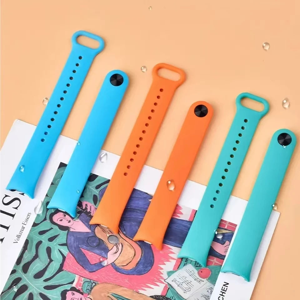 Sport Silicone Strap for Xiaomi Mi Band 10/9 NFC Replacement Bracelet Belt for Xiaomi Mi Band 8/9 Smart watch Strap Accessories