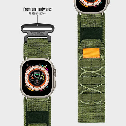 Tactical Strap for Apple Watch Band 49 45mm 44mm 41 40mm Nylon Alpine Trail Loop Bracelet for IWatch Series Ultra 2 9 8 7 5 6 Se