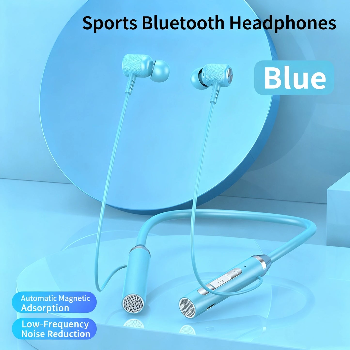 New Wireless Headphones Bluetooth Neckband Magnetic Earphones Sport Running Earbuds Waterproof Bluetooth Headset With Mic
