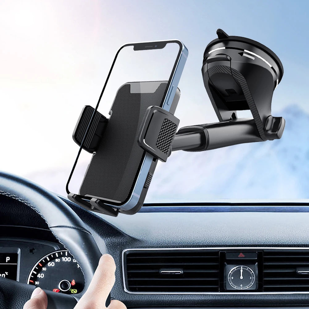 Gravity Sucker Car Phone Holder 360° Rotation Dashboard Mobile Phone Stand Universal Cell Phone Support for Trucks RVs Vehicles