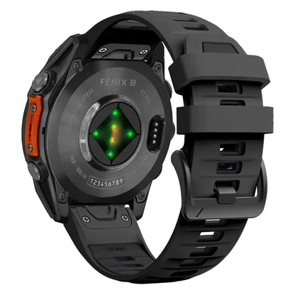 QuickFit 26mm 22mm 20mm Two Tone Silicone Strap for Garmin Fenix 7X 7 Pro 6X 6Pro 5X 5 Plus Bracelet for Fenix 8 51 47 43mm Band