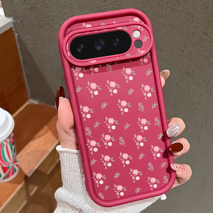 Romantic Flowers TPU Case For Google Pixel 9A 8A 10 8 Pro 10 9 Pro XL 7A Candy Color Silicone Phone Cover For Pixel 7 8 9 Pro