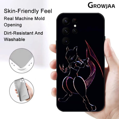 Pikachu Charizard Mimikyu Phone Case For Samsung Galaxy S25 S24 S22 S23 Ultra S21 S20 Plus 5G Protective Silicone Funda