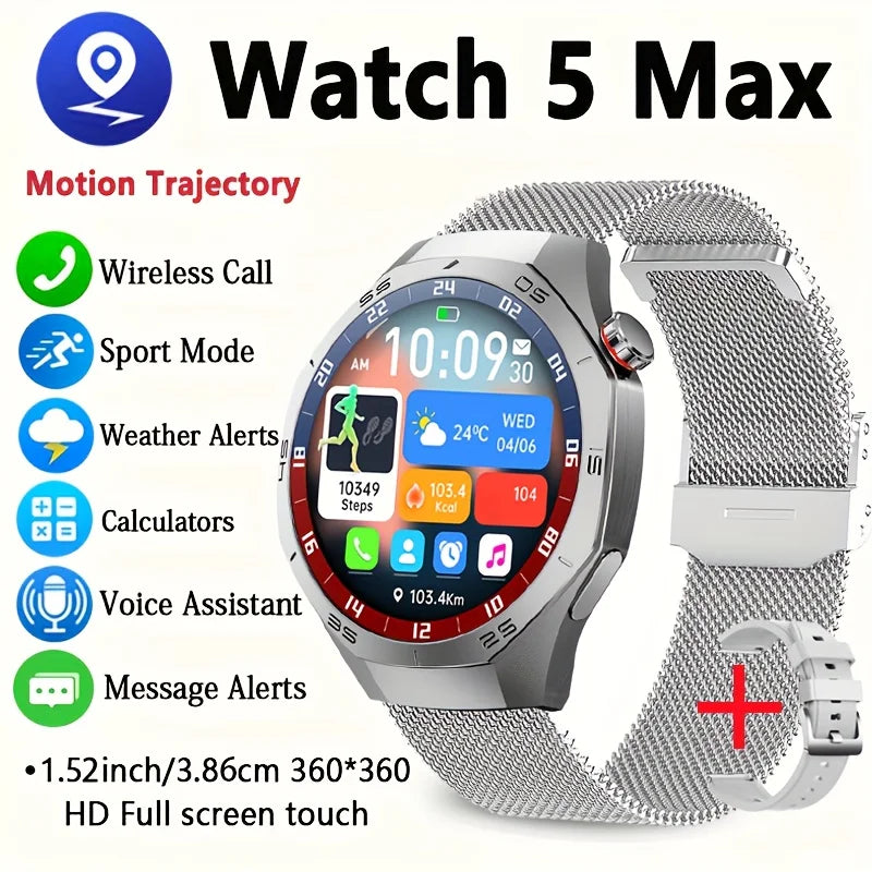 LAXASFIT Smartwatch Bluetooth Calling Fitness Tracking Music Playback Health Monitoring Men and Women 2025 New Smartwatch