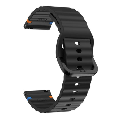 20mm Silicone Stitch Strap For Garmin Forerunner 165 Band for Vivoactive 5 3 Venu Sq 2 245 645 Approach S40 Bracelet Watchband