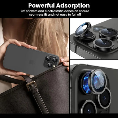 2-3Pcs Metal Tempered Glass Camera Lens Protector Cover For IPhone 15 16Pro Max 15 16 Plus Protection Phone Accessories