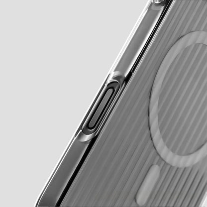 Phone Case with Corrugated Pattern Magsafe Magnetic Supoort Wireless Charge  for IPhone16 15 14 13 12 17 Non-slip Bumper Hard PC