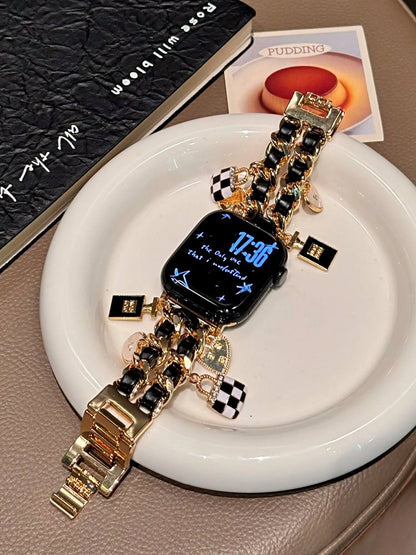 Bling Christmas bracelet link For Apple Watch band women strap Series S10/8/7/6/3/4/5/9 40mm 41mm 42mm 44mm 45mm 46mm