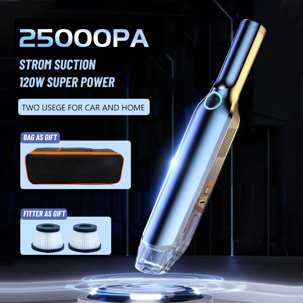Car Vacuum Cleaner Strong Wireless Handheld for Home Appliance Cleaning Machine Portable Dust Catcher  Auto Robot Car Accessories