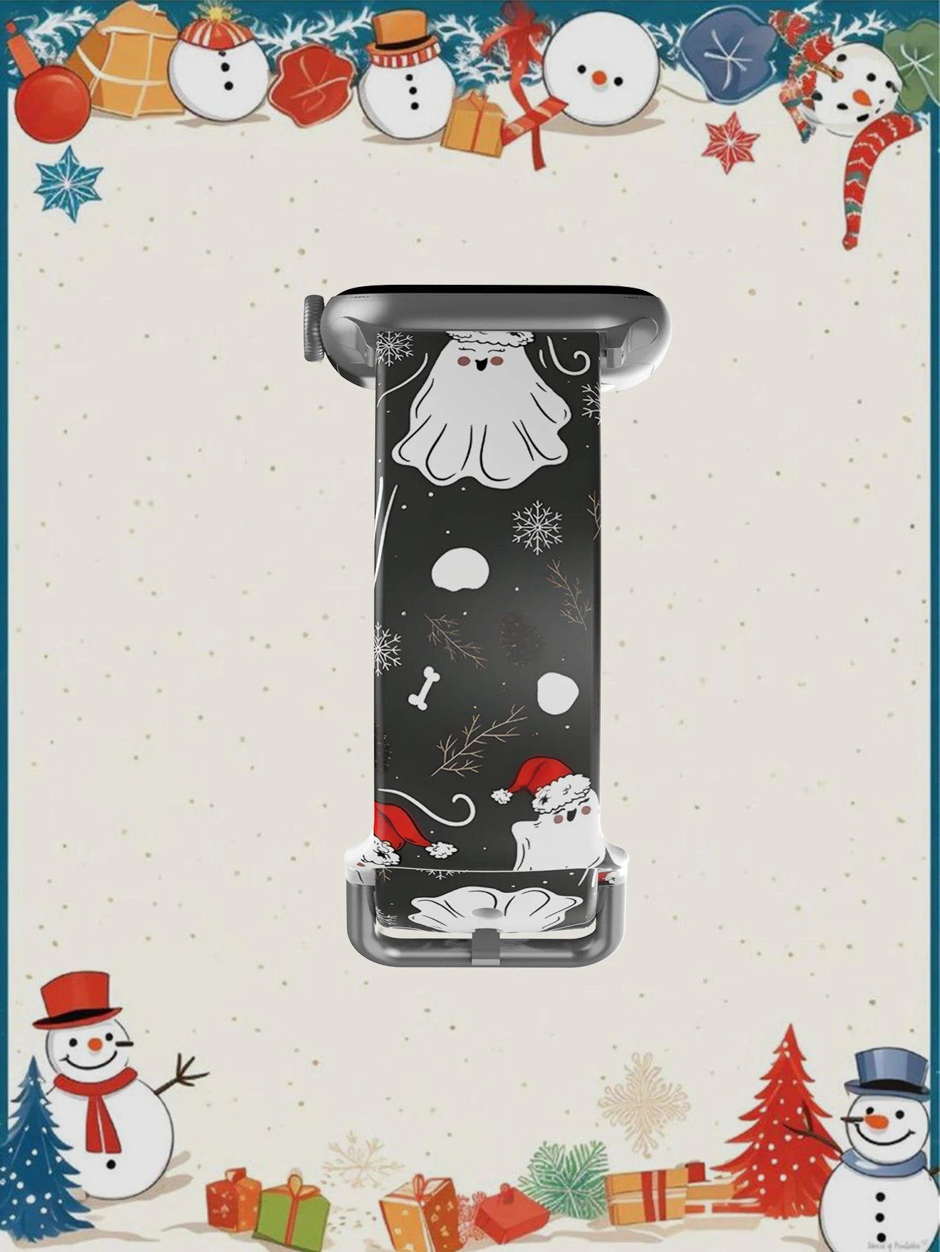 Christmas Hat Elf For Apple Watch Band 45 mm 44 40 41 38 42mm Christmas Ghost Bracelet iWatch Series 7 6 3 se 8 9 10 11 Ultra 3