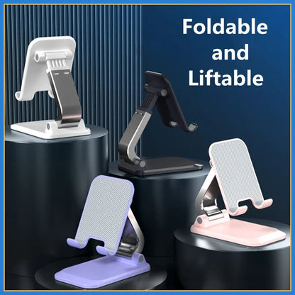 Foldable ABS Desktop Mobile Phone Stand Portable Holder Bracket for iPad iPhone 13 X Smartphone Tablet Desk Support