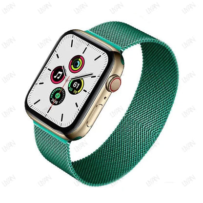 Milanese Loop for apple watch band 44mm 45mm 40mm 41mm 46-42mm pride bracelet iwatch series 9 8 7 6 SE 5 4 10 ultra 2 49mm strap