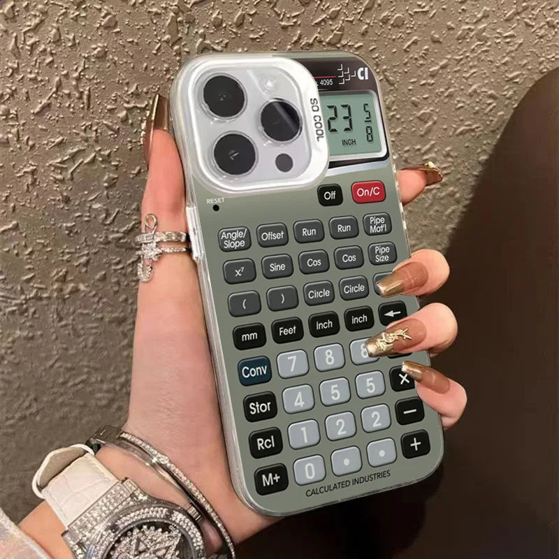 Funny Stylish Calculator Pattern Case For Samsung Galaxy A56 A55 A53 A52 A36 A35 A34 A25 S25 S24 S23 Ultra S22 Plus S21 FE Cover