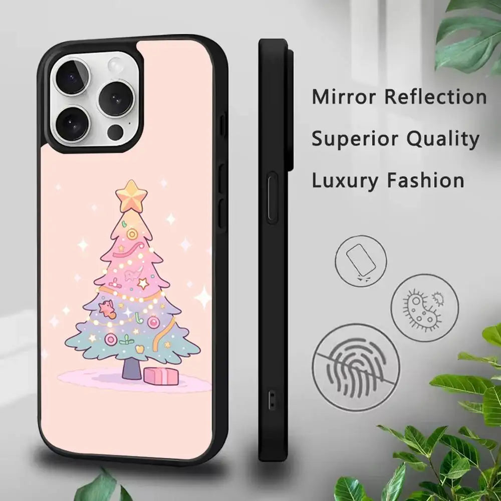 Cartoon Christmas Phone Case For iPhone 17,16,15,14,13,12,11,Pro,Max,Plus,Mini,SE4,E Magnetic Magsafe Wireless Charging