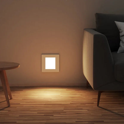 Smart Motion Sensor LED Stairs Wall Light Recessed Human Induction Step Lamp Indoor Entrance Hallway Foyer Ladder Night Lights