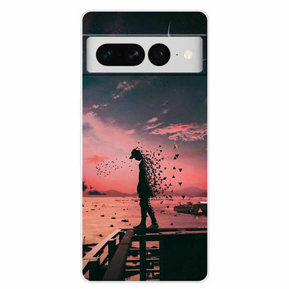 Case for Google Pixel 8 Pro / 7 7Pro Cover Pixel 8Pro Silicone Soft TPU Clear Funda for Google Pixel 8 5G Phone Shells Animals