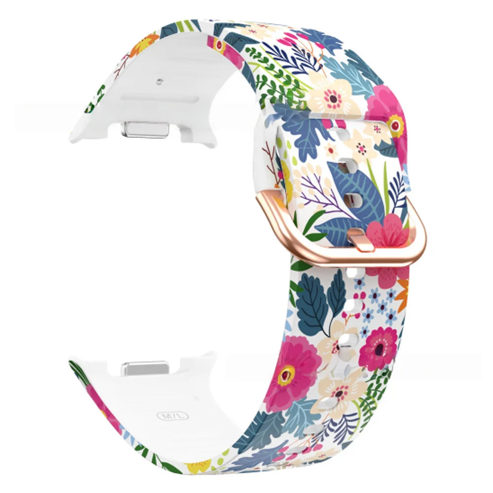 Printed Band for Samsung Galaxy watch 8/8 classic 46mm Strap Sport Silicone belt Bracelet Correa for Galaxy watch 8 40mm/44mm