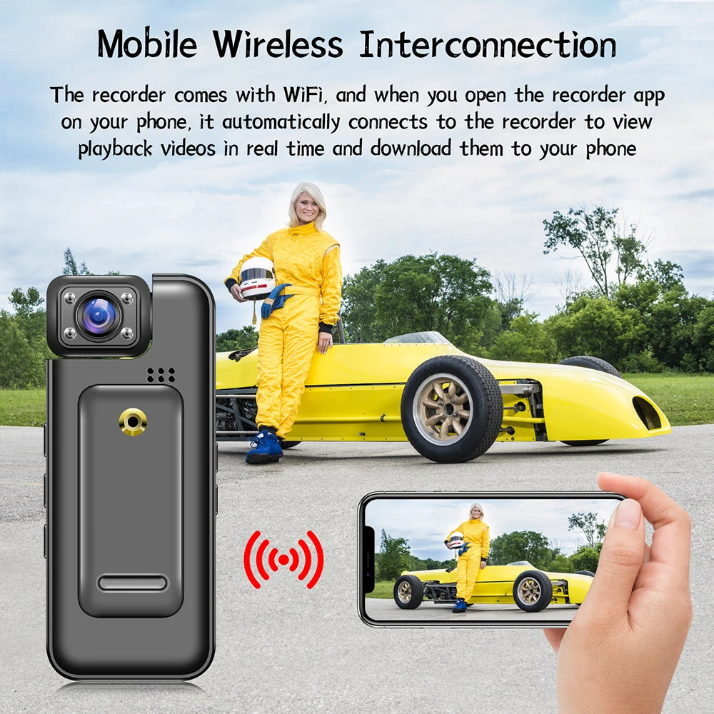 4K WiFi Mini Camera 1080P HD Portable Digital Video Recorder Infrared Night Vision Police BodyCam Sports DV Small Bike Camcorder