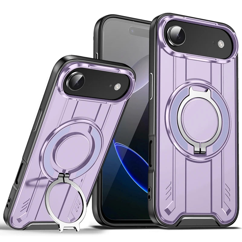 Magnetic Car Holder Ring Shockproof Armor Case For iphone 17 Pro Max 5G Camera Lens Protection Cover For iphone17 Air