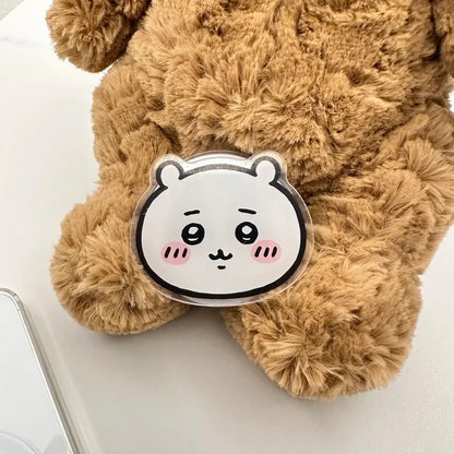 Cute Japan Anime Chiikawa usagi Hachiware For Magsafe Magnetic Phone Grip Tok Stand For iPhone Foldable Wireless Charging Holder