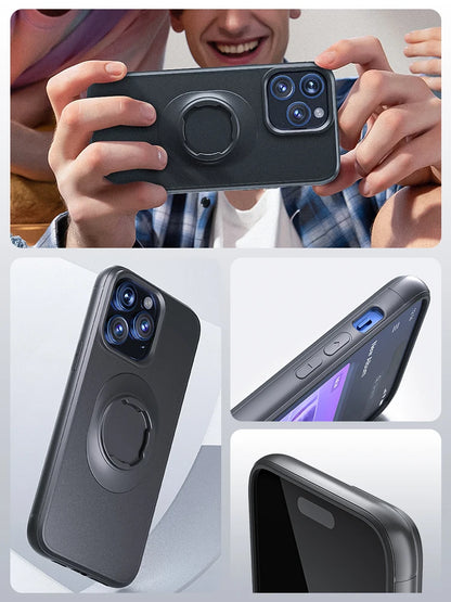 Shockproof Case for iPhone 16/15/14Plus/13/12/11 Pro/Xs Max/XR Quick Lock Mount Case with Adapter for Quad Moto QL Mount/Holder