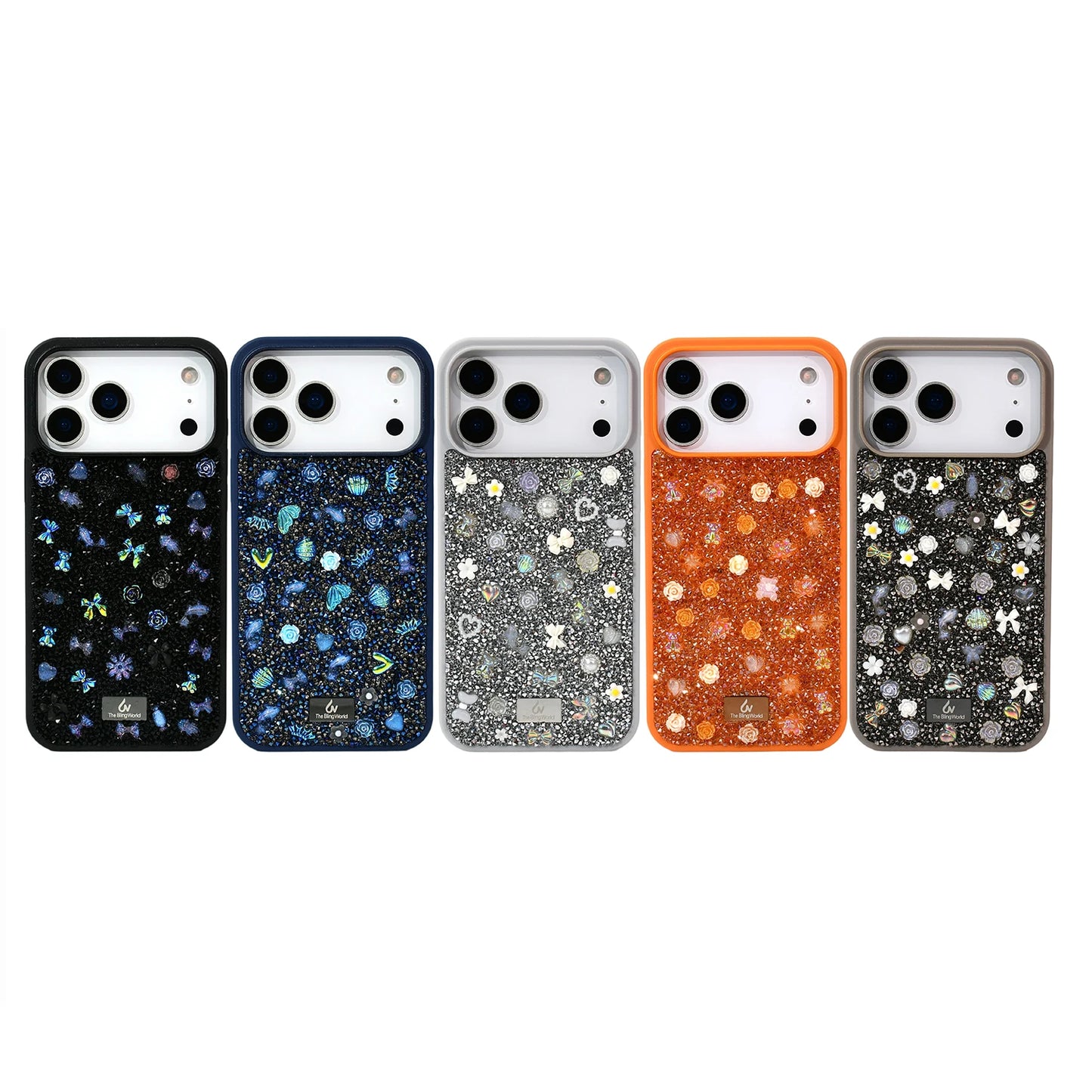 For IPhone 17 Pro Max/IPhone Air/17 Pro/17 Crystal Phone Case 3D Trinket Diamond Rhinestone Inlaid Fashion Glitter Back Cover