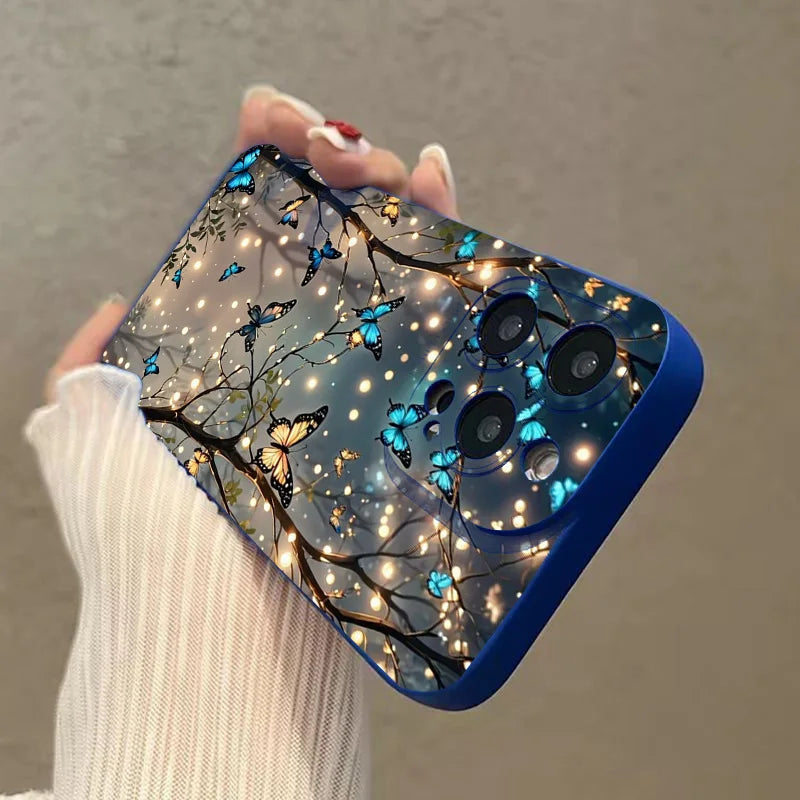 Case for iPhone 17 Glow In The Dark Butterfly Design Phone Case for iPhone 15 14 13 12 11 Pro Max 17 16 15 Pro 16E Cover
