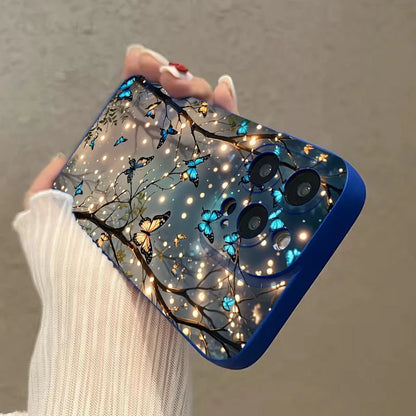 Case for iPhone 17 Glow In The Dark Butterfly Design Phone Case for iPhone 15 14 13 12 11 Pro Max 17 16 15 Pro 16E Cover